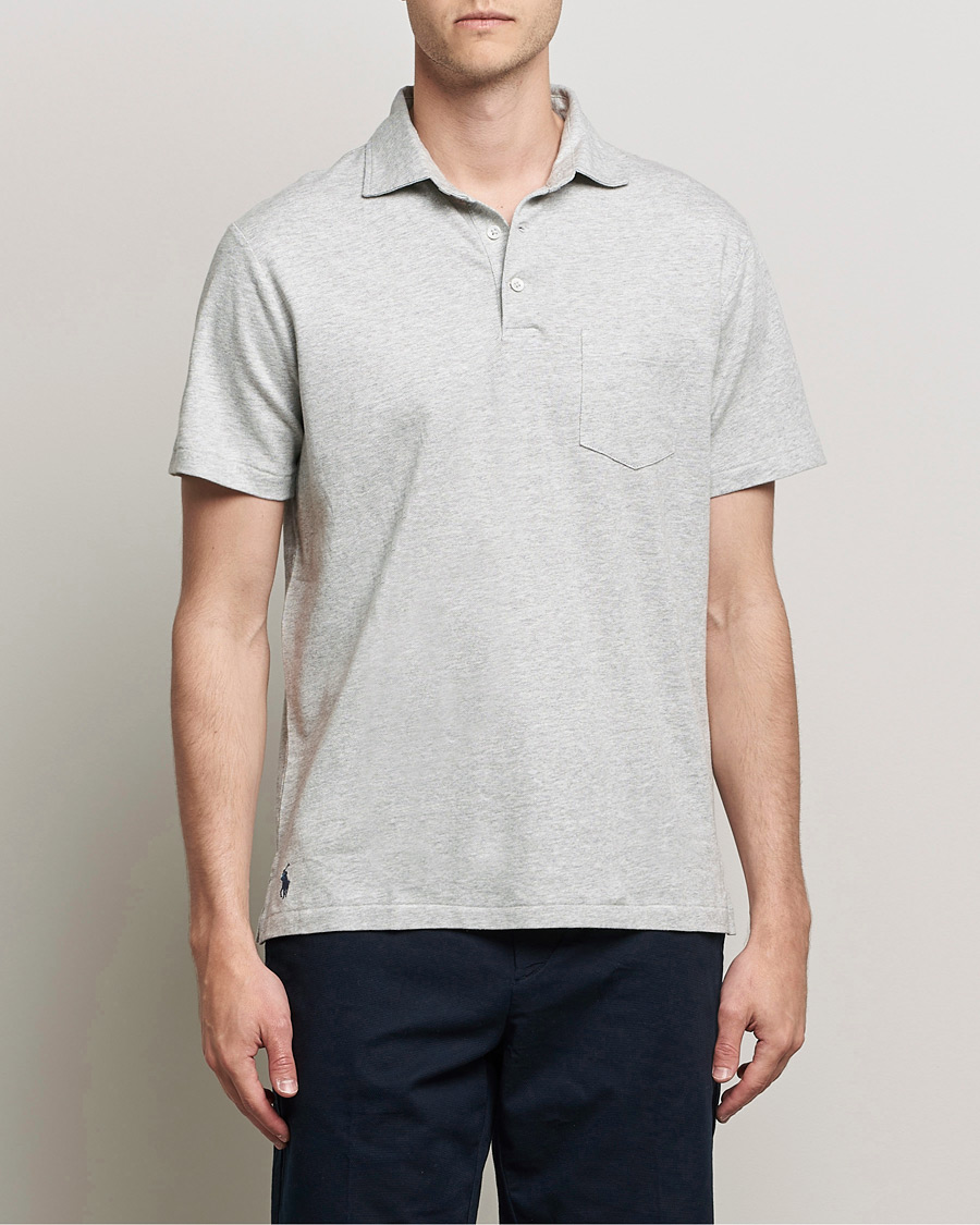 Heren | Polo's | Polo Ralph Lauren | Custom Slim Fit Cotton/Linen Polo Andover Heather