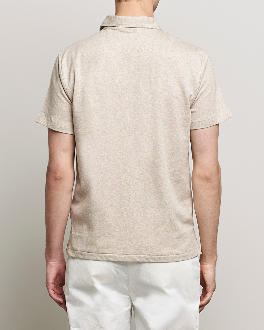Heren | Polo's | Polo Ralph Lauren | Custom Slim Fit Cotton/Linen Polo Tan Heather