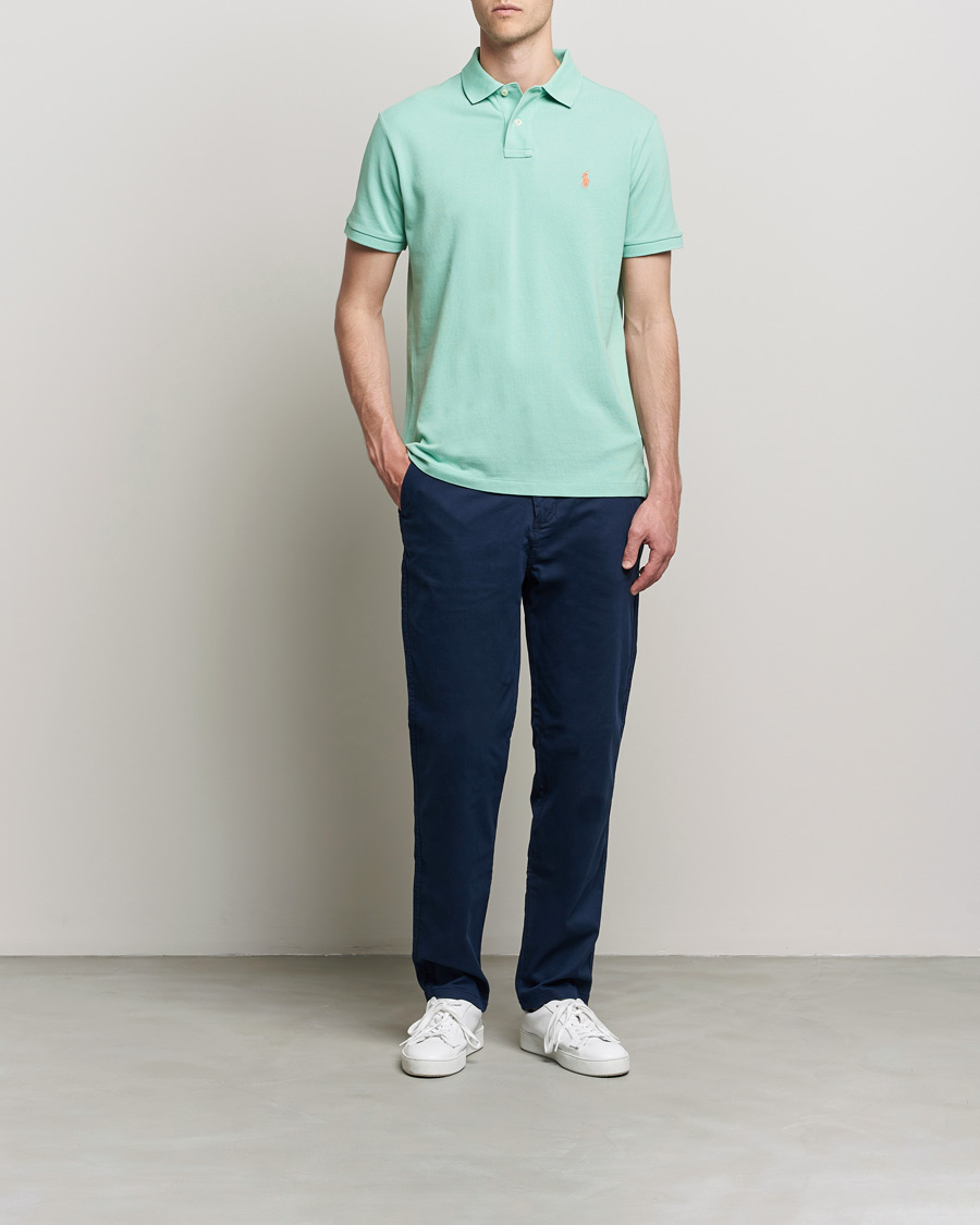 Heren | Polo's | Polo Ralph Lauren | Custom Slim Fit Polo Celadon Green