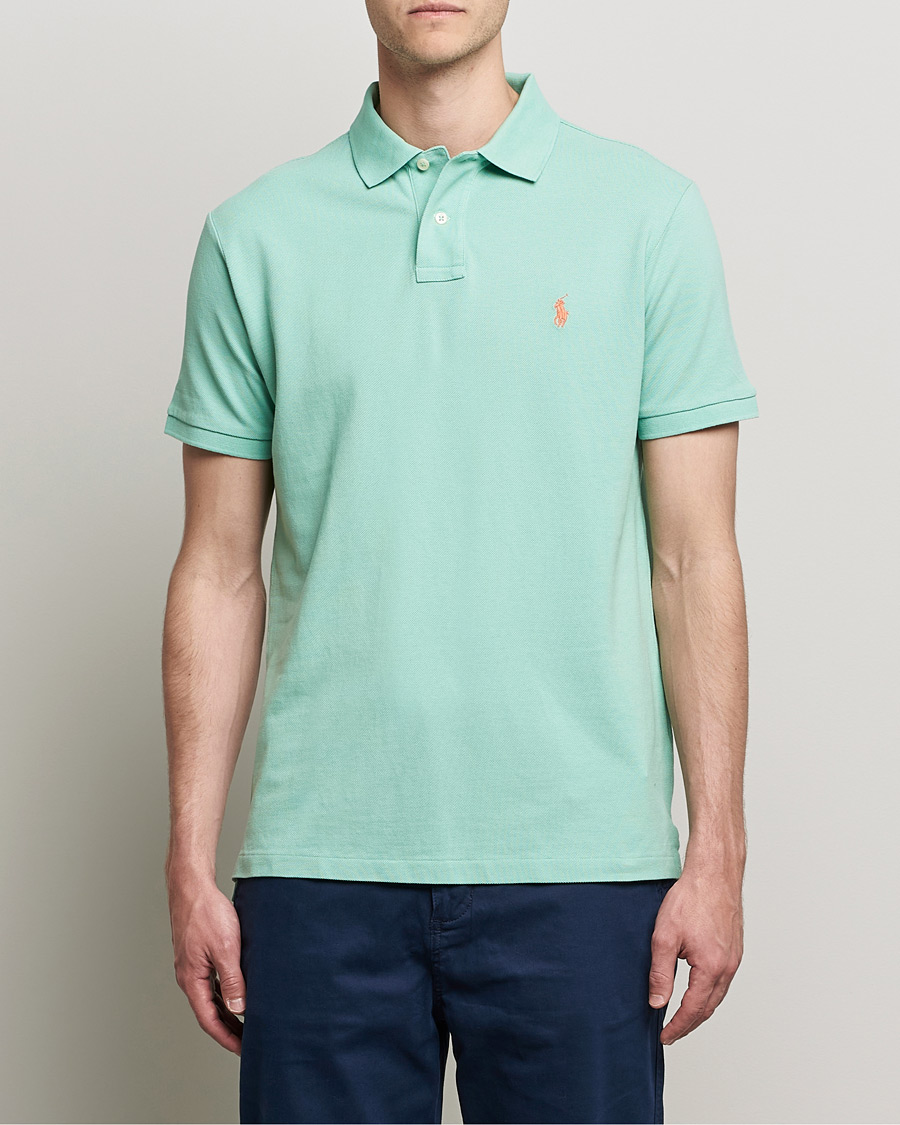 Heren | Polo's | Polo Ralph Lauren | Custom Slim Fit Polo Celadon Green