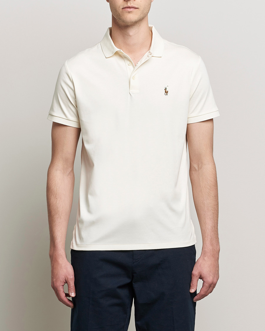 Heren | Polo's | Polo Ralph Lauren | Luxury Pima Cotton Polo Clubhouse Cream