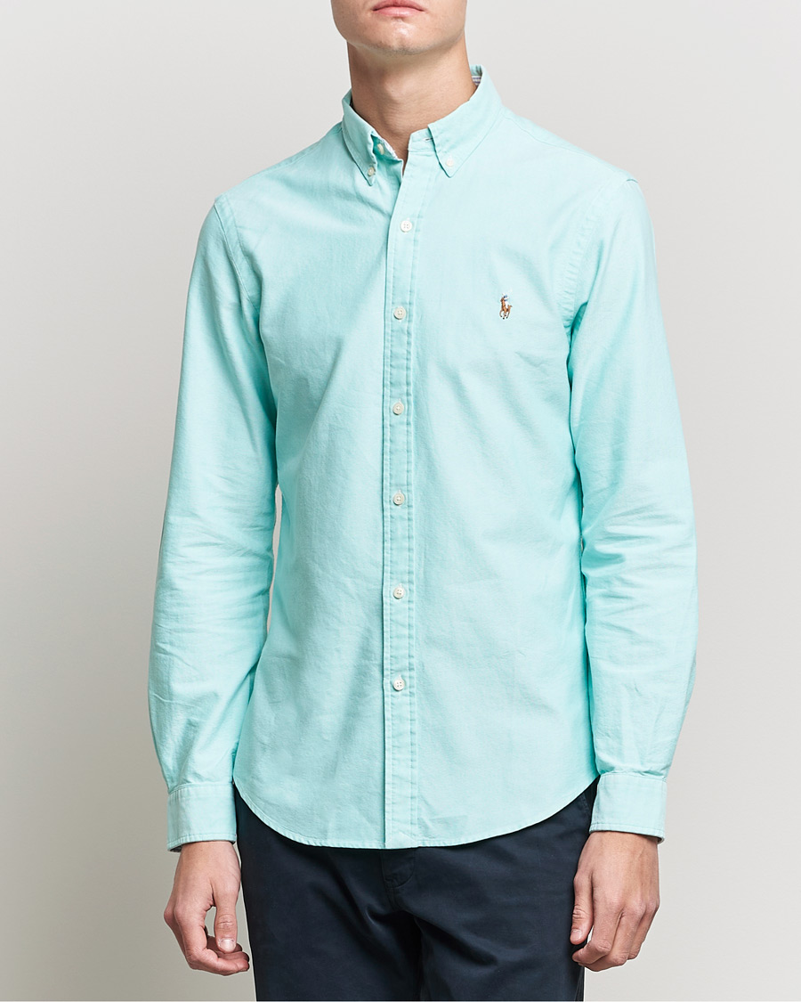 Heren | Overhemden | Polo Ralph Lauren | Slim Fit Oxford Button Down Shirt Sunset Green