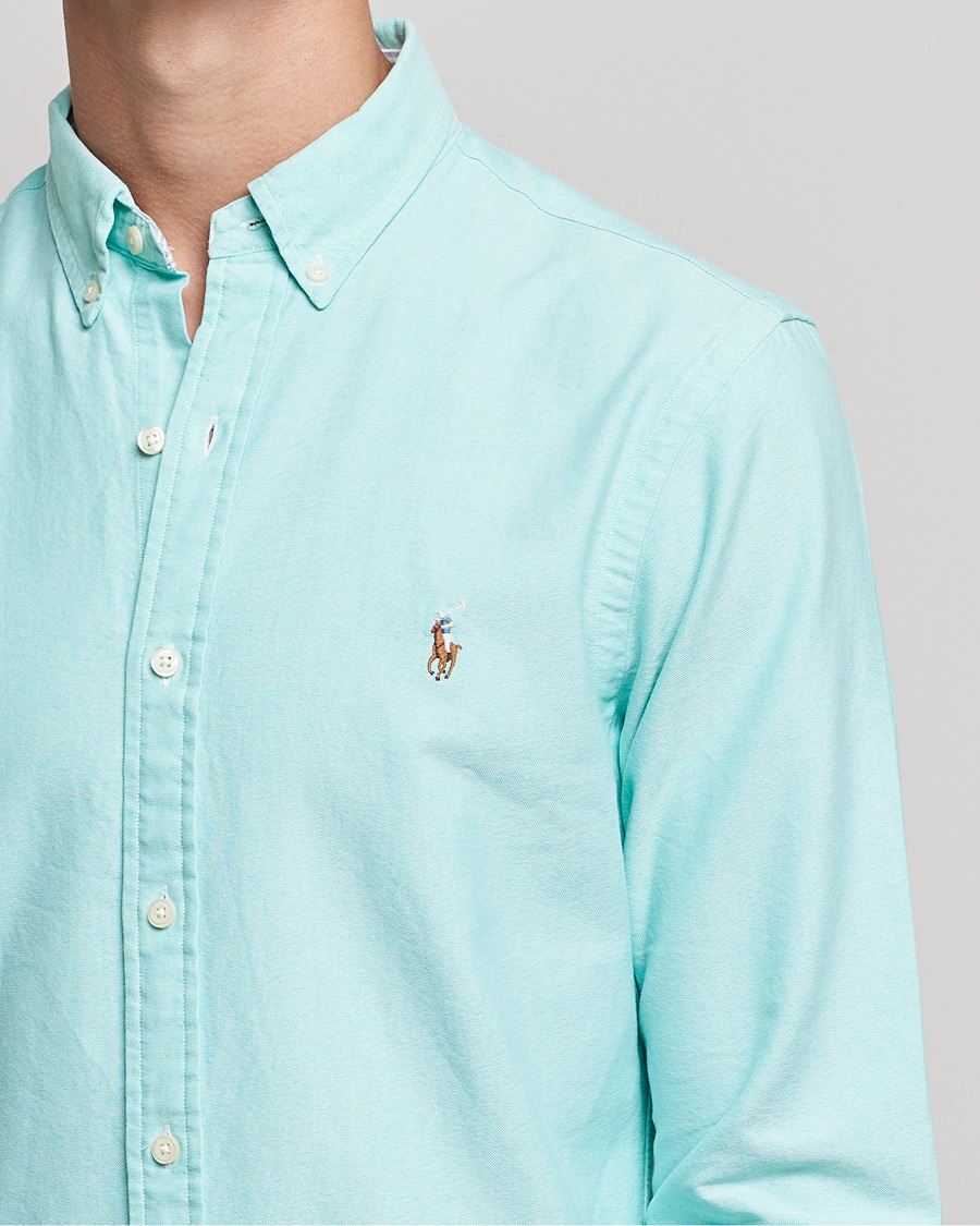 Heren | Overhemden | Polo Ralph Lauren | Slim Fit Oxford Button Down Shirt Sunset Green