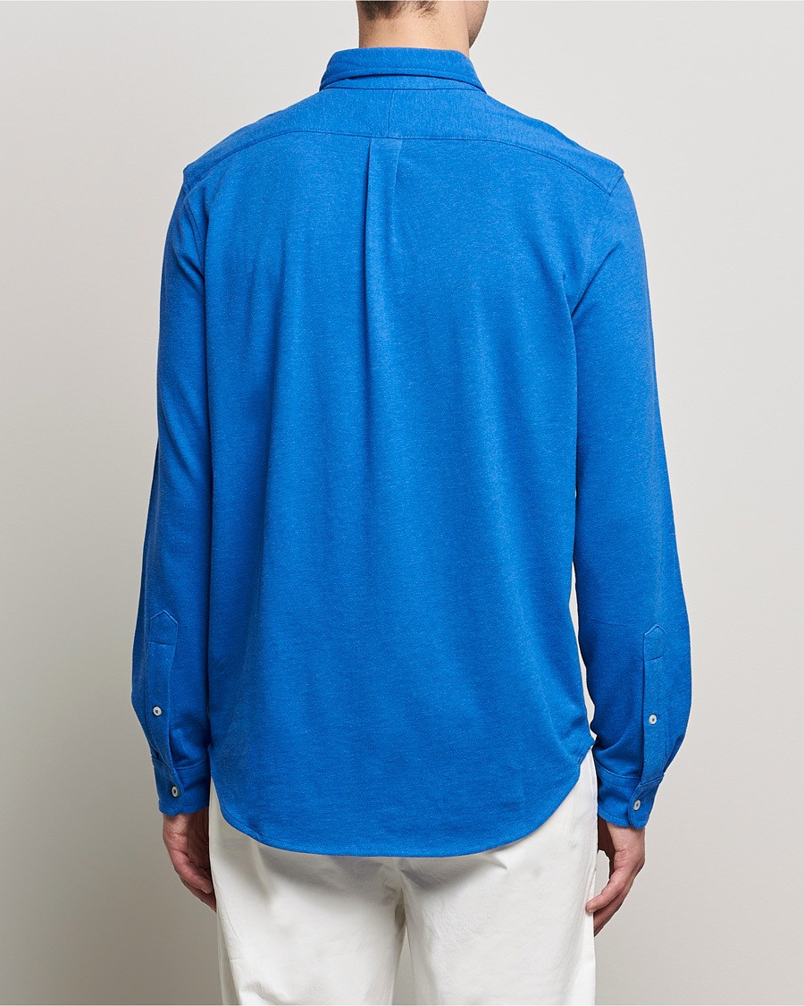 Heren | Overhemden | Polo Ralph Lauren | Featherweight Mesh Shirt Dockside Blue Heather