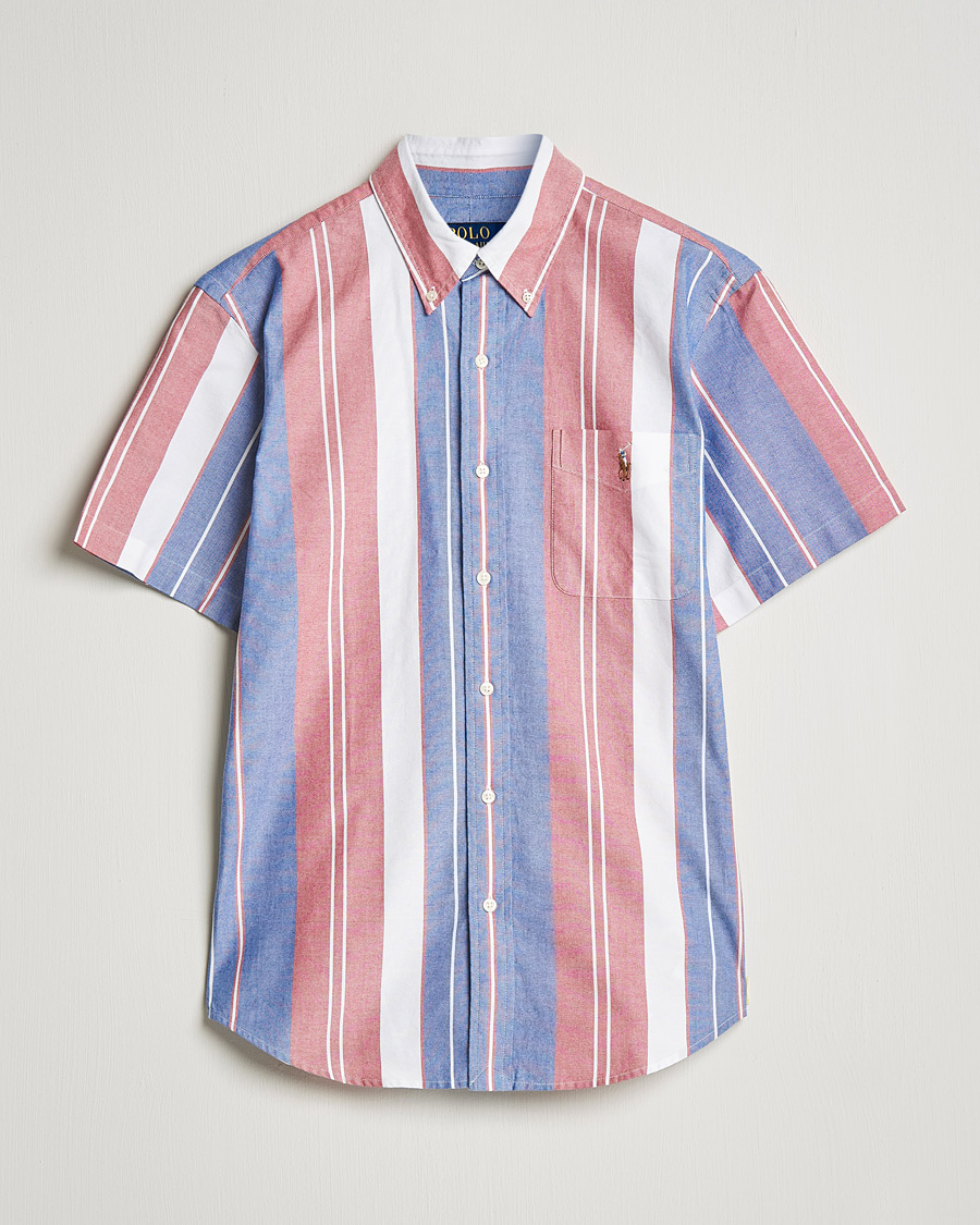 Heren | Overhemden | Polo Ralph Lauren | Custom Fit Oxford Short Sleeve Striped Shirt Multi