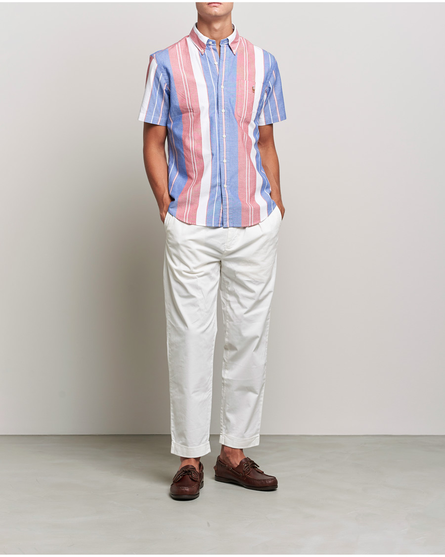 Heren | Overhemden | Polo Ralph Lauren | Custom Fit Oxford Short Sleeve Striped Shirt Multi