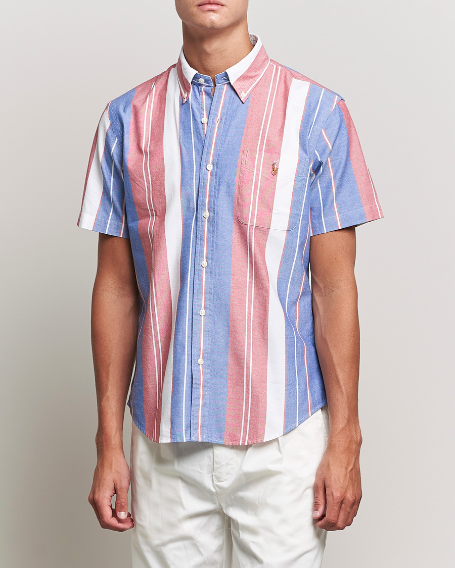 Heren | Overhemden | Polo Ralph Lauren | Custom Fit Oxford Short Sleeve Striped Shirt Multi