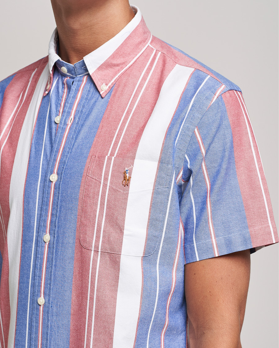 Heren | Overhemden | Polo Ralph Lauren | Custom Fit Oxford Short Sleeve Striped Shirt Multi