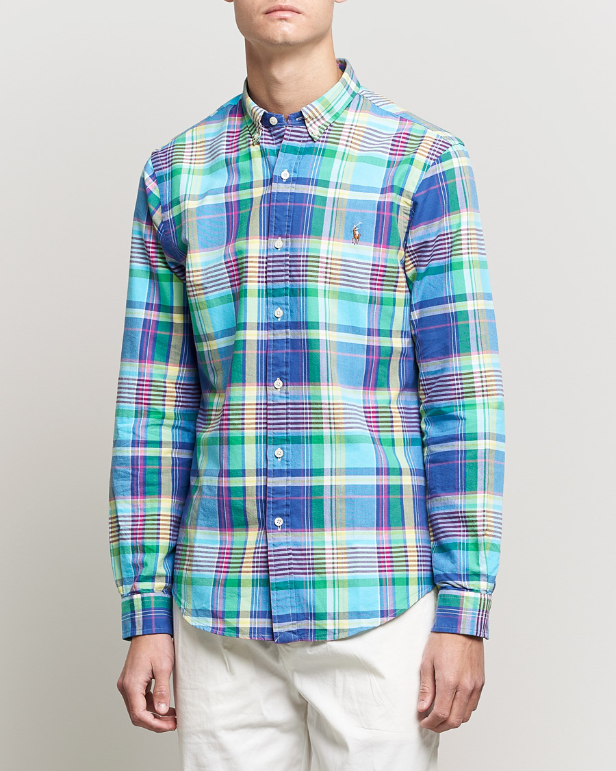 Heren | Overhemden | Polo Ralph Lauren | Slim Fit Oxford Madras Checked Shirt Multi
