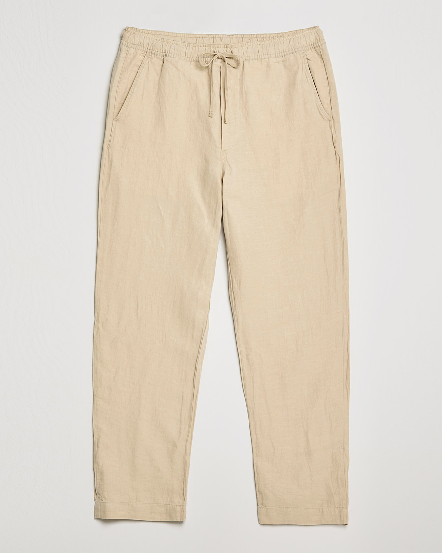 Heren | Broeken | Polo Ralph Lauren | Linen/Silk Drawstring Trousers Tallow Cream