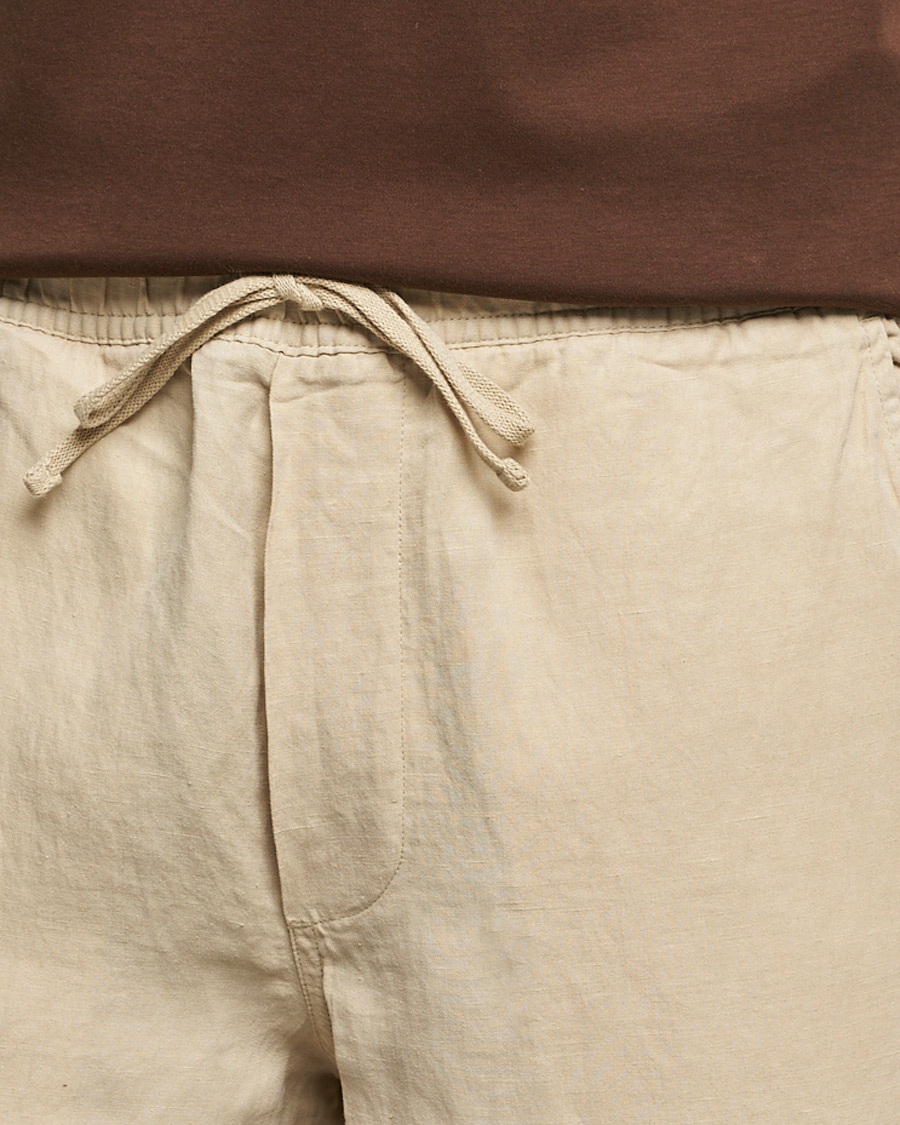 Heren | Broeken | Polo Ralph Lauren | Linen/Silk Drawstring Trousers Tallow Cream