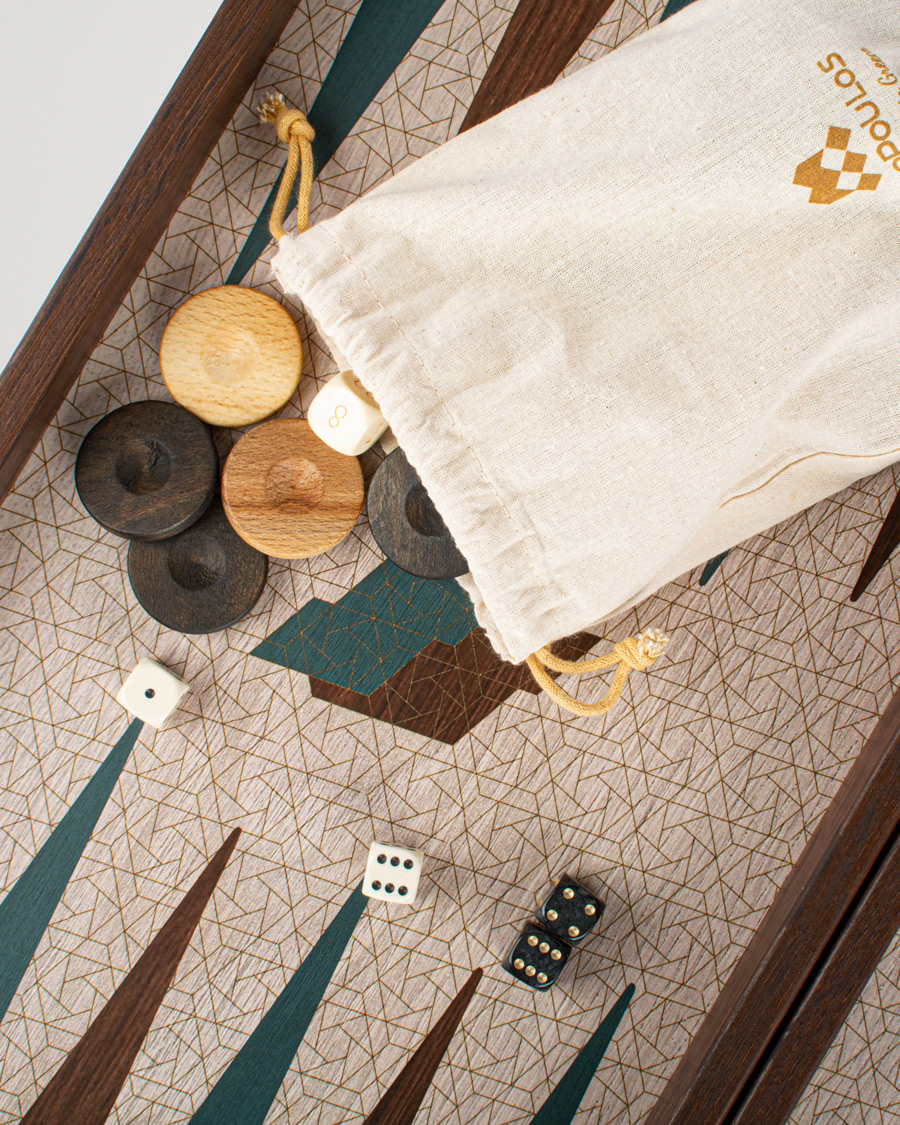 Heren | Cadeaus | Manopoulos | Wooden Creative Trend Colours Backgammon 