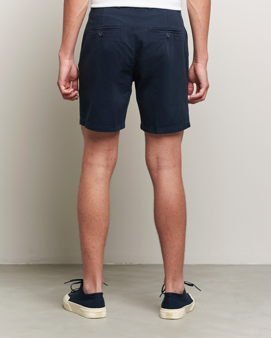 Heren | Korte broek | A Day's March | Erie Cotton Chino Shorts Navy