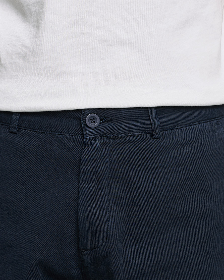 Heren | Korte broek | A Day's March | Erie Cotton Chino Shorts Navy