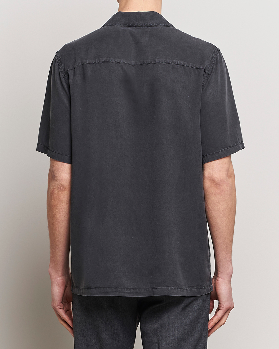 Heren | Overhemden | A Day's March | Yamu Lyocell Shirt Off Black