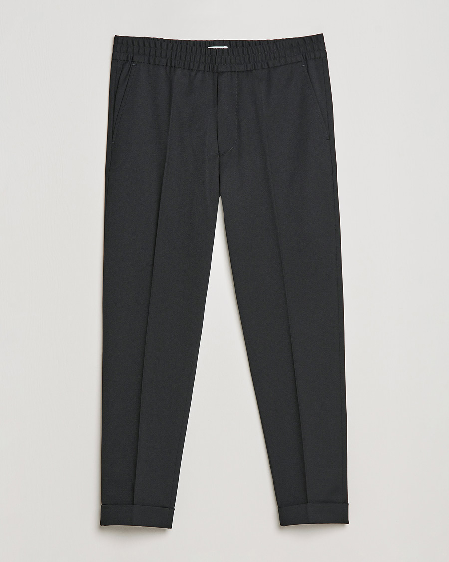 Heren | Broeken | Filippa K | Terry Cropped Trousers Black