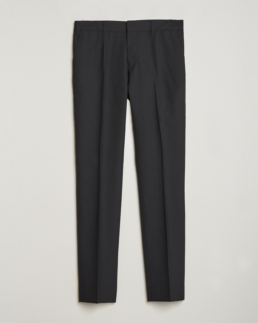 Heren | Broeken | Filippa K | Liam Cool Wool Slacks Black