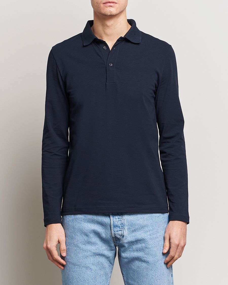 Heren | Afdelingen | Filippa K | Luke Lycra Poloshirt Navy