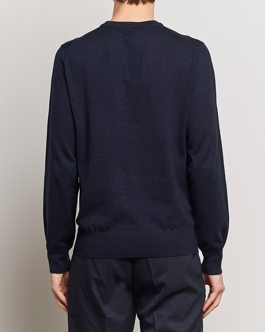 Heren | Truien | Filippa K | Merino Round Neck Sweater Navy