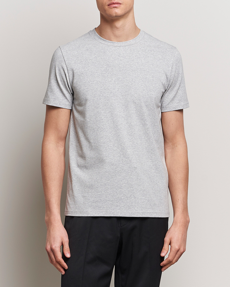 Heren | T-shirts | Filippa K | Soft Lycra Tee Light Grey Melange