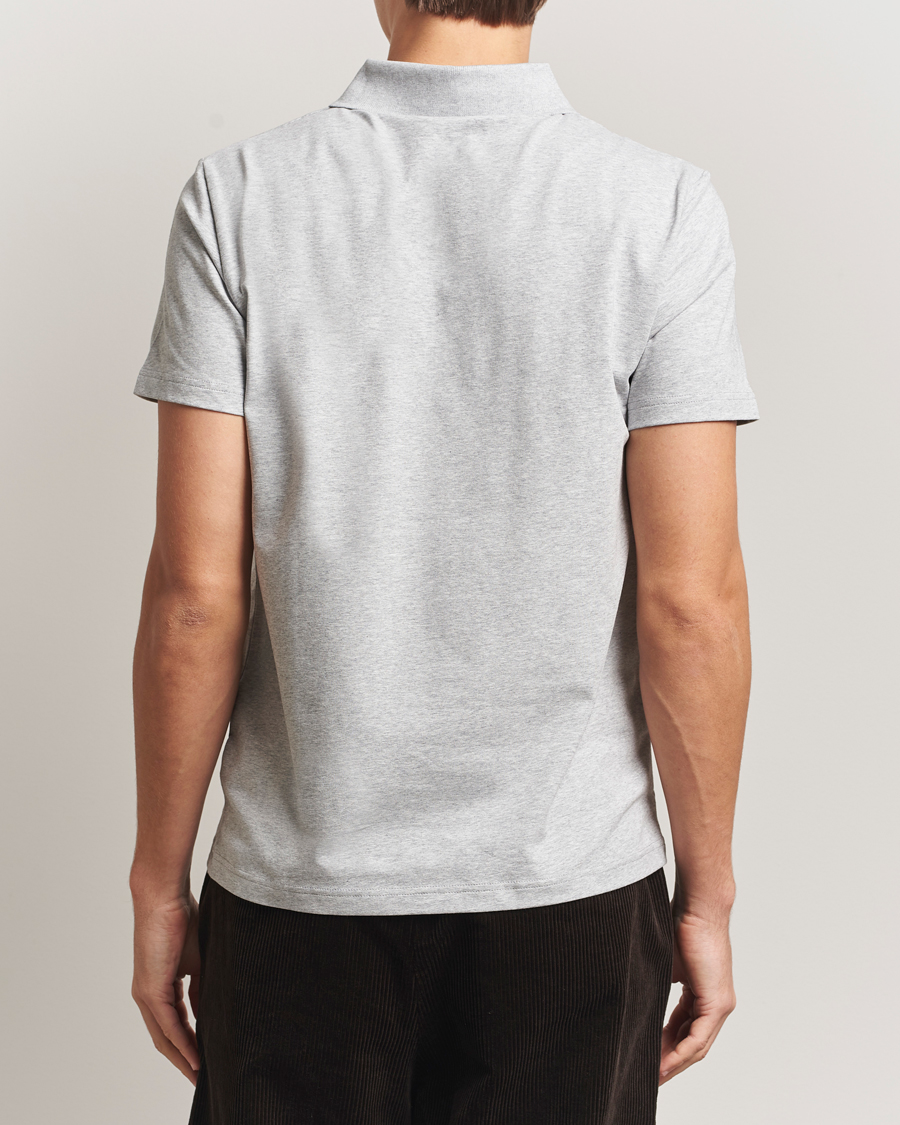 Heren | Polo's | Filippa K | Soft Lycra Polo Tee Light Grey Melange