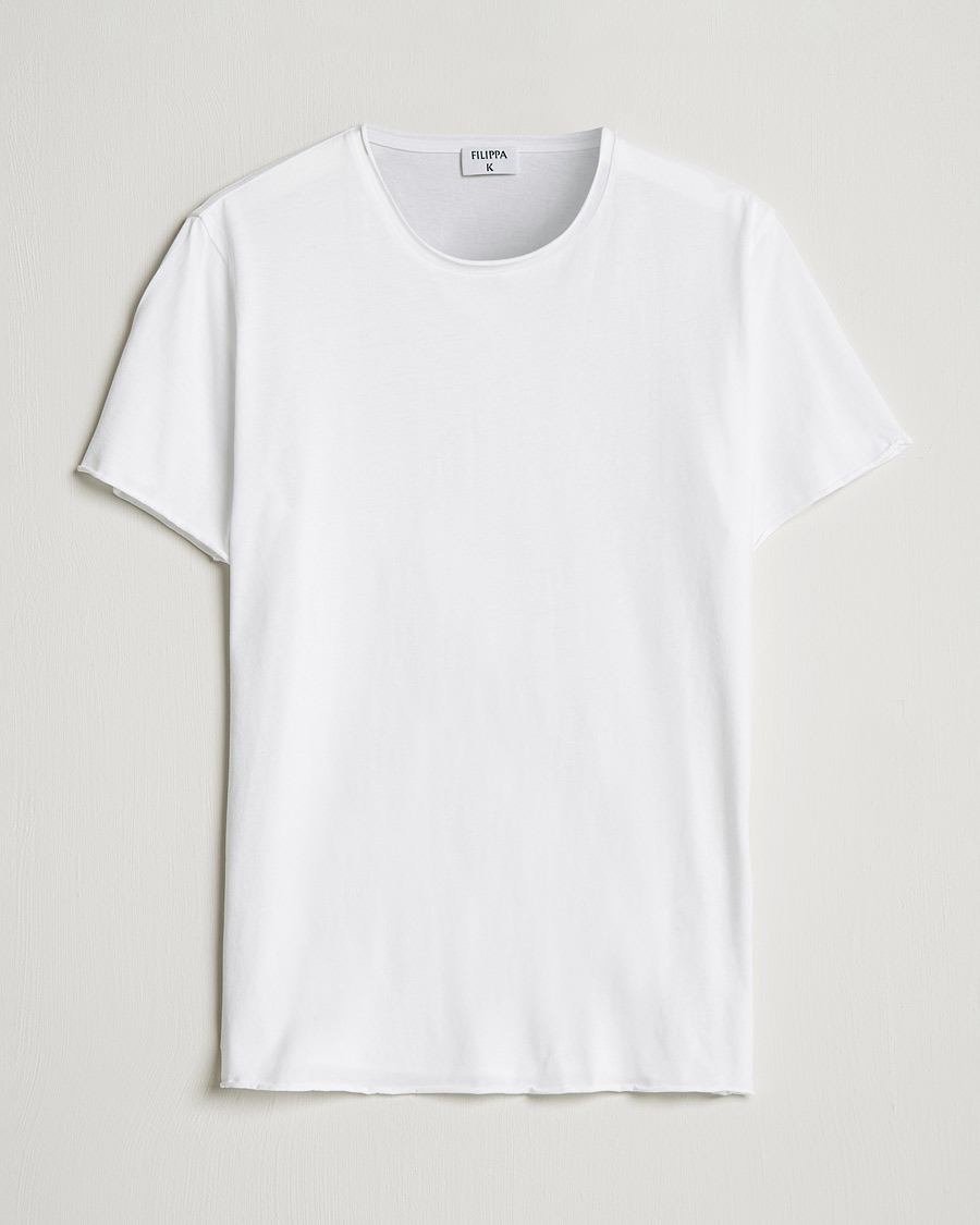 Heren |  | Filippa K | Roll Neck Crew Neck Tee White