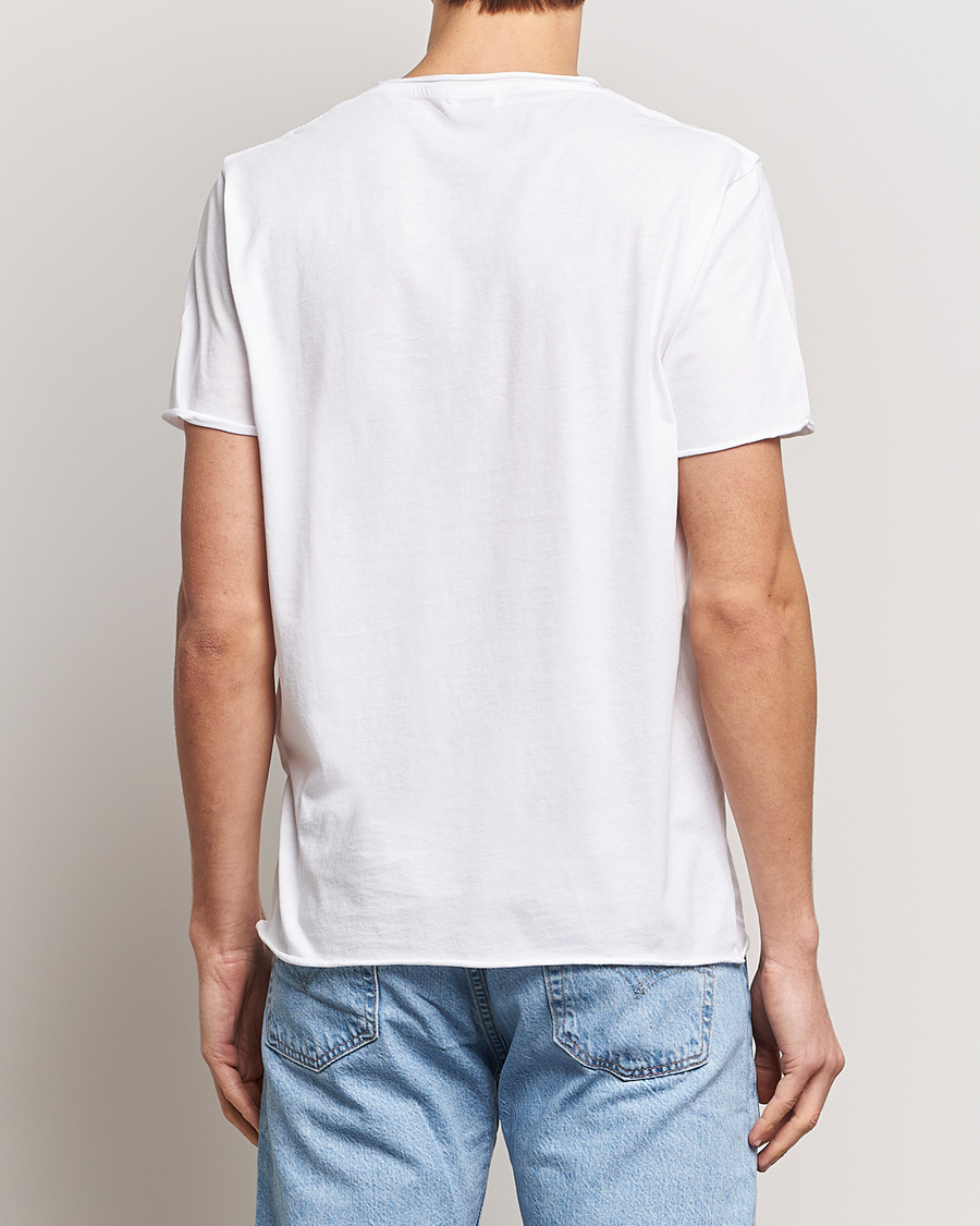 Heren | T-shirts | Filippa K | Roll Neck Crew Neck Tee White