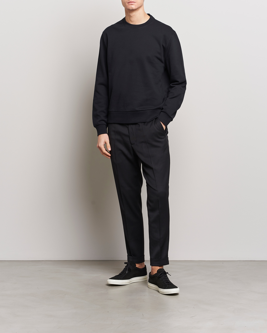 Heren | Truien | Filippa K | Gustaf Cotton Sweatshirt Black