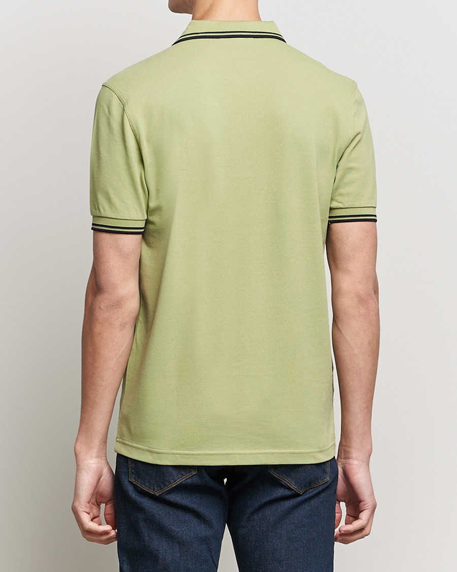 Heren | Polo's | Fred Perry | Twin Tip Polo Sage Green 