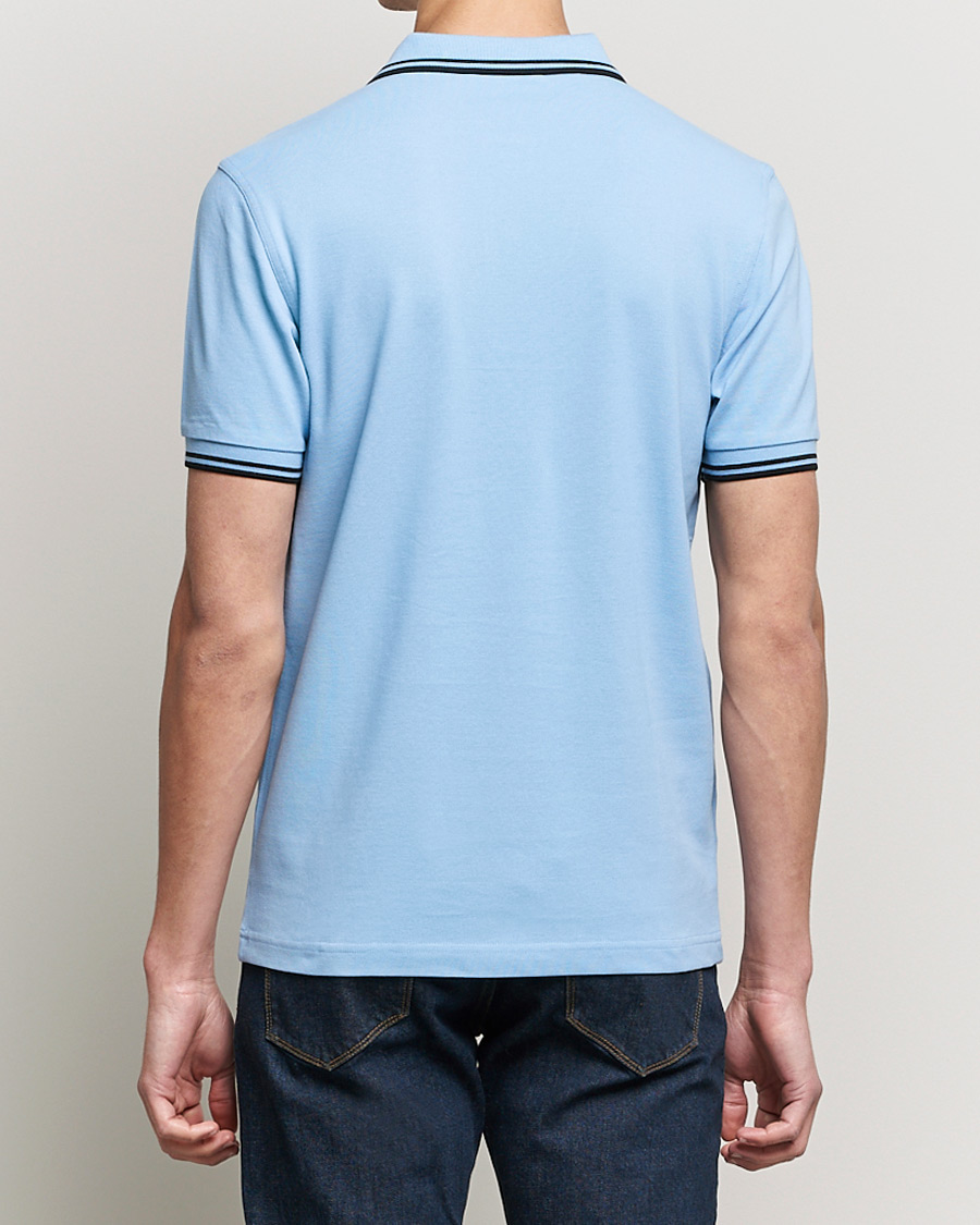 Heren | Polo's | Fred Perry | Twin Tip Polo Sky Blue Black