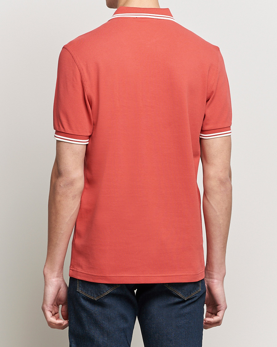 Heren | Polo's | Fred Perry | Twin Tip Polo Washed Red