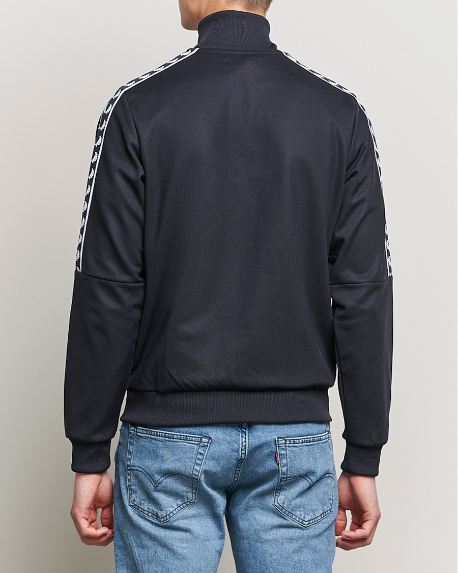 Heren | Truien | Fred Perry | Pannel Taped Track Jacket Navy