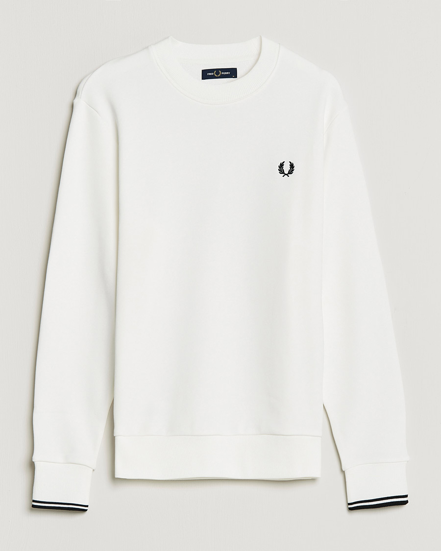 Heren | Truien | Fred Perry | Crew Neck Sweatshirt Snow White