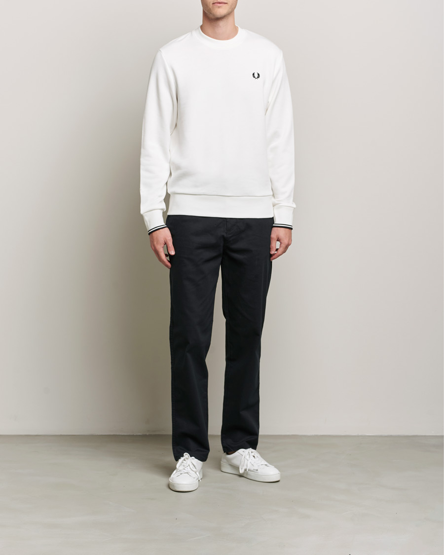 Heren | Truien | Fred Perry | Crew Neck Sweatshirt Snow White