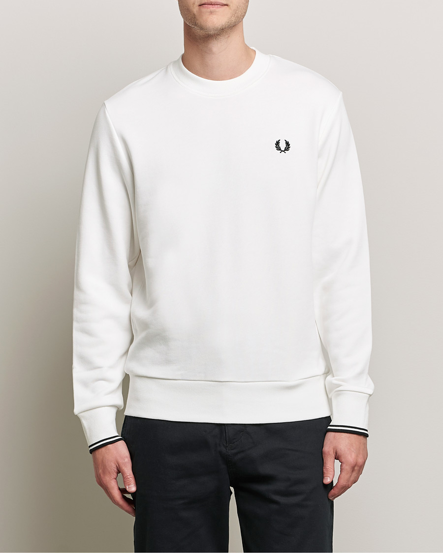 Heren | Truien | Fred Perry | Crew Neck Sweatshirt Snow White