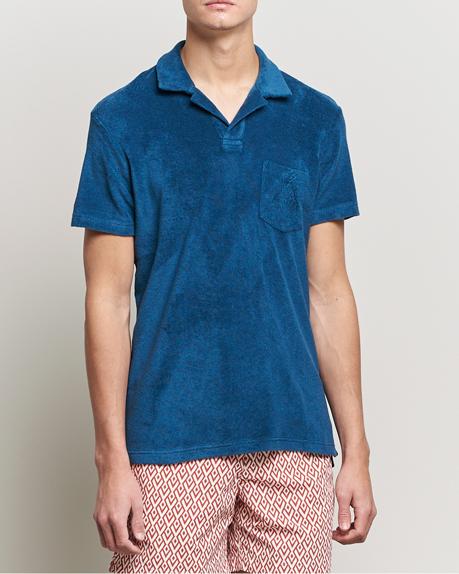 Heren | Polo's | Orlebar Brown | Terry Polo Oceanic Blue