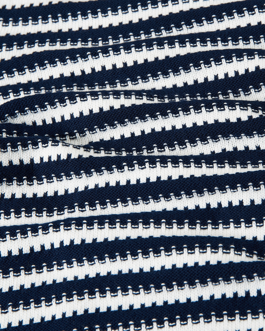 Heren | Truien | Orlebar Brown | Ned Classic Stripe Organic Cotton Jumper Navy/White Sand