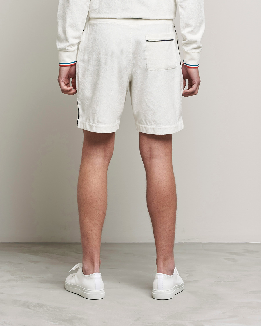 Heren | Korte broek | Orlebar Brown | Afador OB Stripe Towelling Shorts White Sand