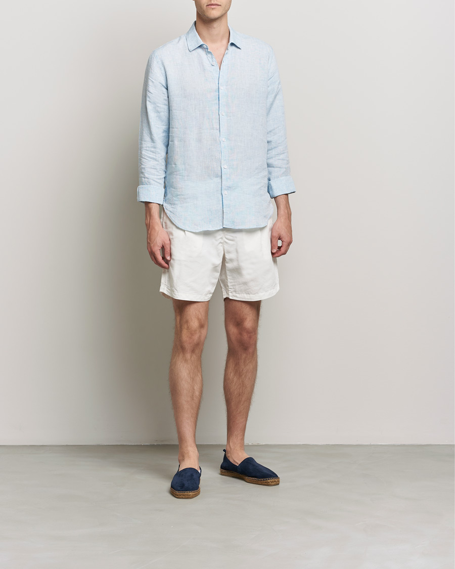 Heren | Korte broek | Orlebar Brown | Searose Linen/Cotton Shorts White Sand