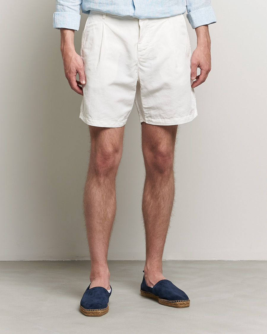 Heren | Korte broek | Orlebar Brown | Searose Linen/Cotton Shorts White Sand