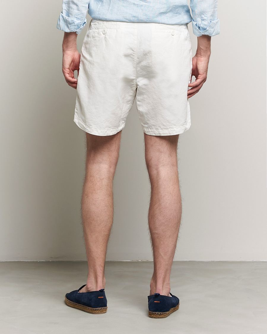 Heren | Korte broek | Orlebar Brown | Searose Linen/Cotton Shorts White Sand