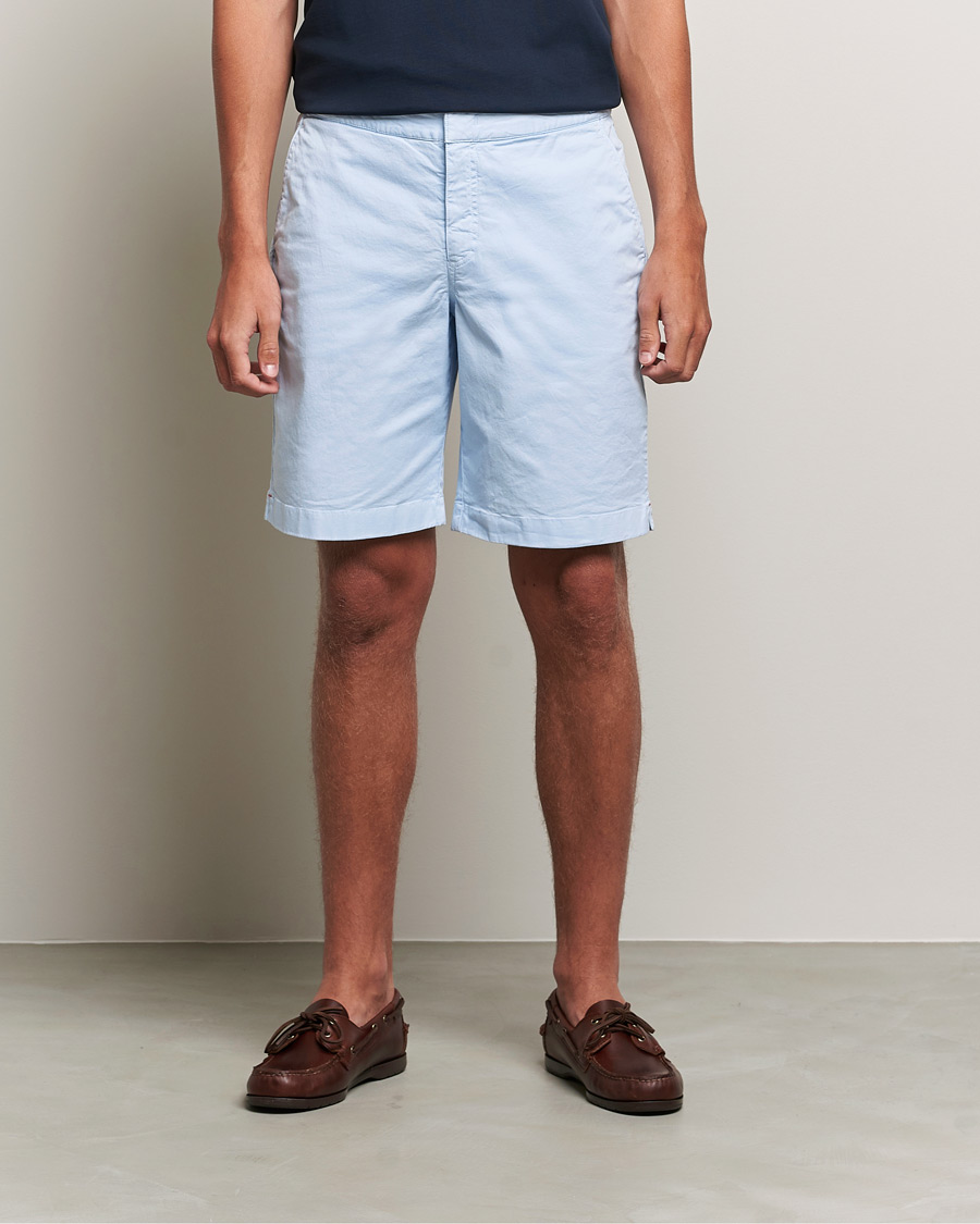 Heren | Korte broek | Orlebar Brown | Dane Cotton Twill Shorts Ice Blue