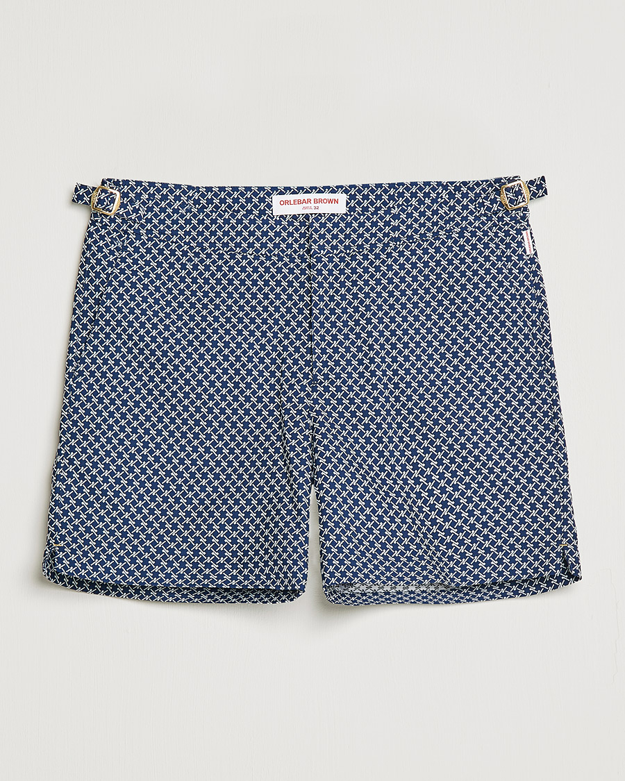 Heren | Zwembroek | Orlebar Brown | Bulldog Seglas Jacquard Swimshorts Night Iris/Cloud
