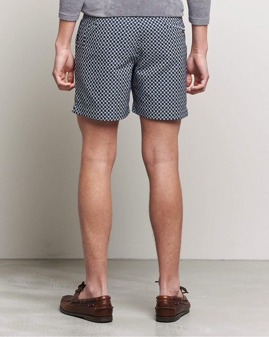 Heren | Zwembroek | Orlebar Brown | Bulldog Seglas Jacquard Swimshorts Night Iris/Cloud