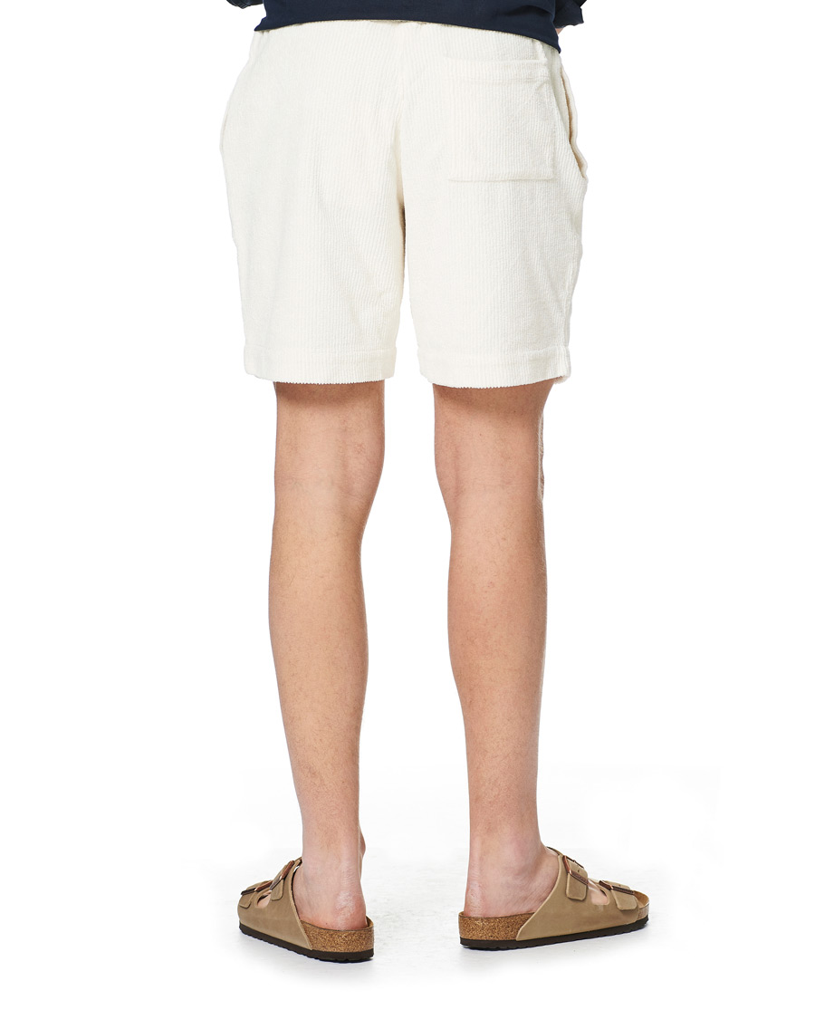 Heren | Korte broek | Orlebar Brown | Afador DN Towelling Racked Shorts White Sand