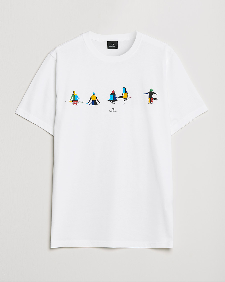 Heren | T-shirts | PS Paul Smith | Kayaks Organic Cotton Tee White