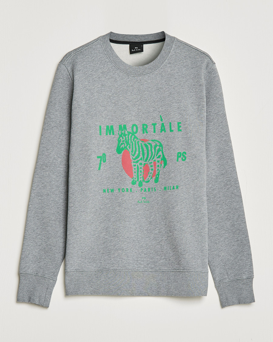 Heren | Truien | PS Paul Smith | Immortale Organic Cotton Sweatshirt Grey