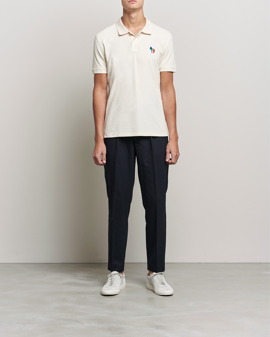 Heren | Polo's | PS Paul Smith | Regular Fit Zebra Polo Off White