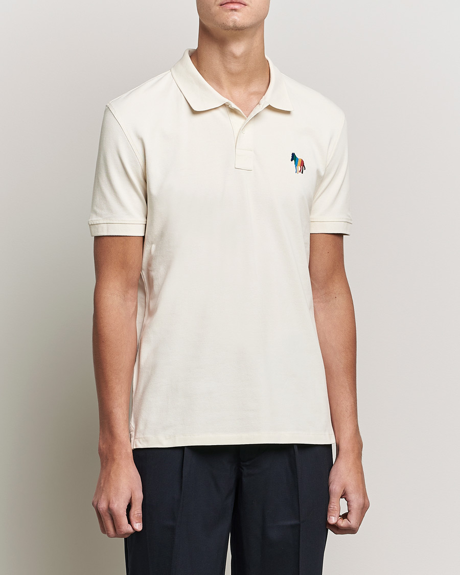 Heren | Polo's | PS Paul Smith | Regular Fit Zebra Polo Off White