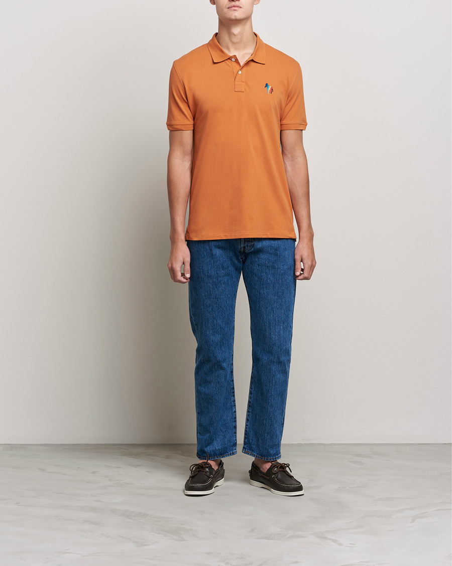 Heren | Polo's | PS Paul Smith | Regular Fit Zebra Polo Oranges